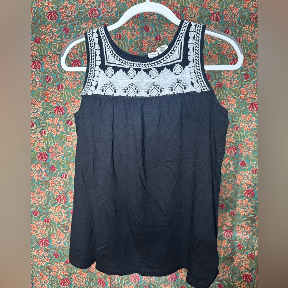 ARTISAN NY Cotton Sleeveless Top Women’s S Embroidery Tank Size Small